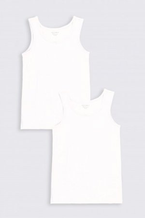 COCCODRILLO apakškrekls BASIC UNDERWEAR, balts, 104/110 cm, 2 gab., ZC2407207BAU-001 ZC2407207BAU-001-164
