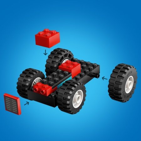 60461 LEGO® City Great Vehicles Sarkans lauku traktors ar piekabi un aitām 
