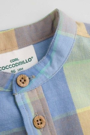 COCCODRILLO krekls ar garām piedurknēm MONOCHROME BOY NEWBORN, krāsa, WC5136101MBN-022-086, 86 cm 