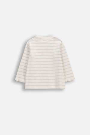 COCCODRILLO t-krekls ar garām piedurknēm, krēmkrāsa, 