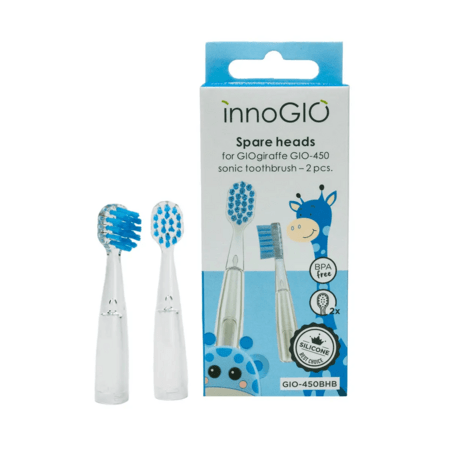 INNOGIO Rezerves uzgaļi zobu birstei 2 gab. GIOgiraffe/GIOrabbit, GIO-450BH 