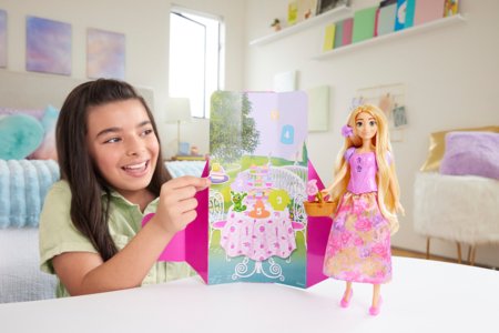 DISNEY PRINCESS Rapunzele Zeltmate Spin & Reveal, HTV86 