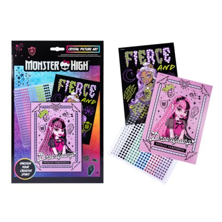 MONSTER HIGH kristāla attēlu māksls darbs, 71-0046 