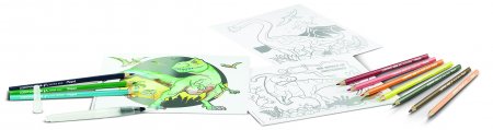 MAPED CREATIV Plakātu-gleznu komplekts Aqua Art Dinosaurs, 3154149070589 3154149070589