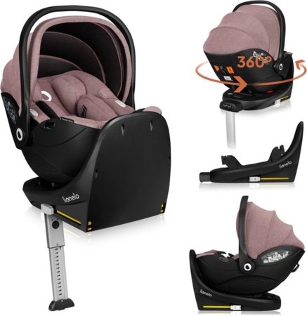 LIONELO autokrēsls ar ISOFIX pamatni MOXIE I-SIZE, Pink mauve, 40-87 cm. 