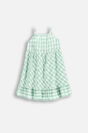COCCODRILLO kleita ar īsām piedurknēm HAPPY RETRO GIRL KIDS, zaļš, WC5128301HGK-011-122, 122 cm 