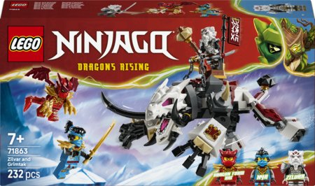 71863 LEGO® NINJAGO® Zilvars un Pūķa zvērs Grimtaks 