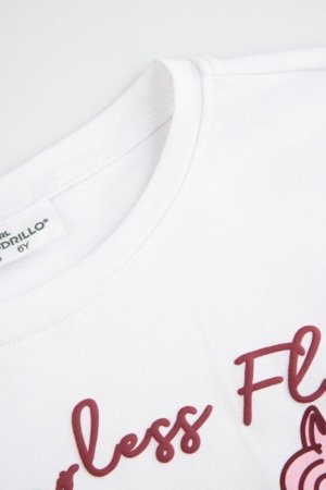 COCCODRILLO t-krekls ar garām piedurknēm, balti, WC6143102GGK-001-092, 92 izmērs 