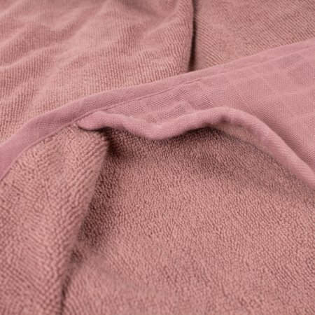 MARKLAND muslīna dvielis ar kapuci PURE MUSLIN, 75x75 cm., Dusty rose, 18-25MPDR 