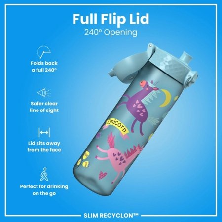 ION8 pudele, Unicorns Blue, 500 ml., I8RF500PABUNIC 