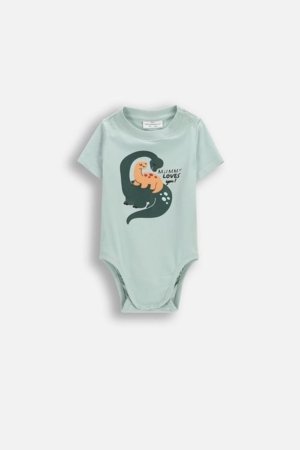 COCCODRILLO bodijs ar īsam piedurknēm, zaļa, izmērs 