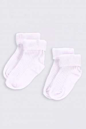 COCCODRILLO zeķes BASIC SOCKS, baltas, 1/2 izmērs, 2 gab., ZC2382820BAS-001 ZC2382820BAS-001-015