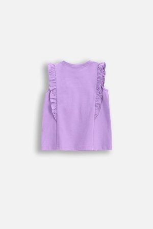 COCCODRILLO krekls ar īsām piedurknēm HAPPY RETRO GIRL NEWBORN, violeta, WC5143203HGN-016-086, 86 cm 