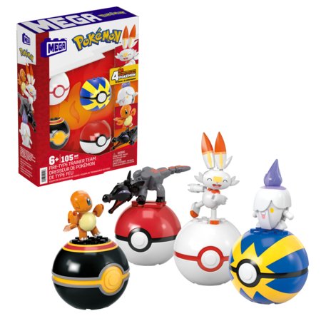 MEGA CONSTRUX POKEMON uguns komanda sortiments, HTJ06 