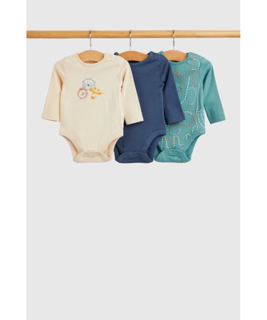 MOTHERCARE bodijs ar garām piedurknēm 3 gab., IF477 86 
