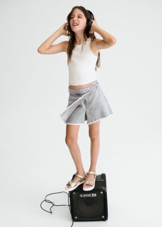 MAYORAL svārki-šorti, grey, 6.903-39, 128  cm 