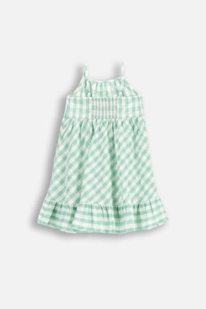 COCCODRILLO kleita ar īsām piedurknēm HAPPY RETRO GIRL KIDS, zaļš, WC5128301HGK-011-122, 122 cm 