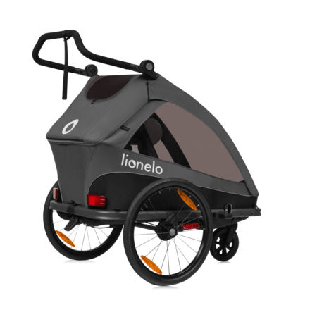 LIONELO velosipēdu piekabe CAMA, Grey graphite, LO-CAMA 
