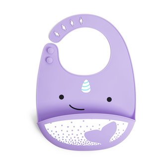 SKIP HOP silikona lacīte ZOO FOLD & GO, 6m+, narwhal, 9I415110 9I415110
