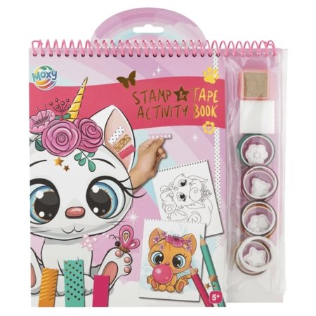 MOXY radošais komplekts "Stamp and Tape Activity Book", sortiments, 100099 