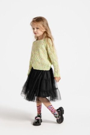 COCCODRILLO svārki CARTOONS GIRL KIDS, melns, ZC4124201CGK-021-122, 122 cm 