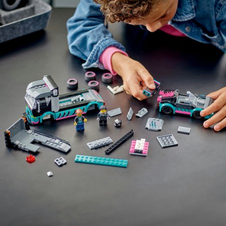 60406 LEGO® City Sacīkšu Auto Un Auto Pārvadātājs 