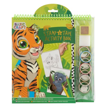 MOXY radošais komplekts "Stamp and Tape Activity Book", sortiments, 100099 