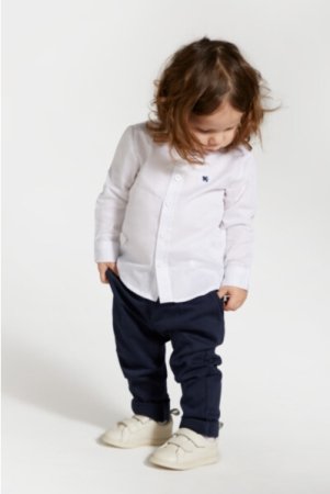 COCCODRILLO krekls ar garām piedurknēm ELEGANT BABY BOY, balti, WC4136102EBB-001-098, 98 cm 