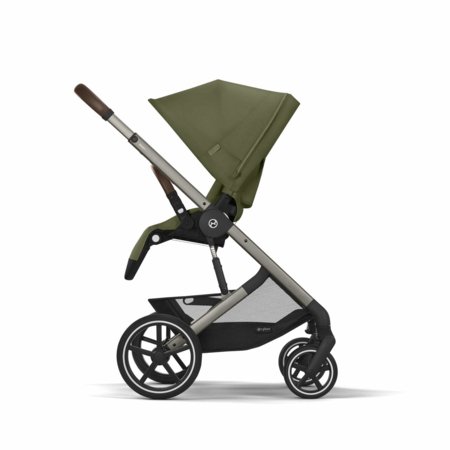 CYBEX ratiņi BALIOS S LUX BLK, Moss green, 525000105 