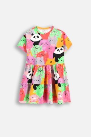 COCCODRILLO kleita ar īsām piedurknēm REBEL GIRL KIDS, krāsa, WC5129201RGK-022-122, 122 cm 