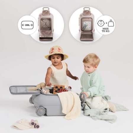 KINDERKRAFT bērnu koferis CABBY, rožzelts, KACABB00GLD0000 