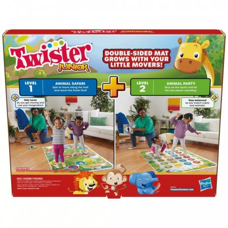 HASBRO GAMING spēle Twister Junior (LV, EE), F7478EL0 F7478EL0