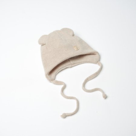 VILAURITA adīta cepure, divi slāņi, krēmveida, art 1119, 44 cm 