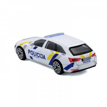 BBURAGO 1:43 automodelis Audi A6 Avant Latvijas policija, 18-30415LV 18-30415LV