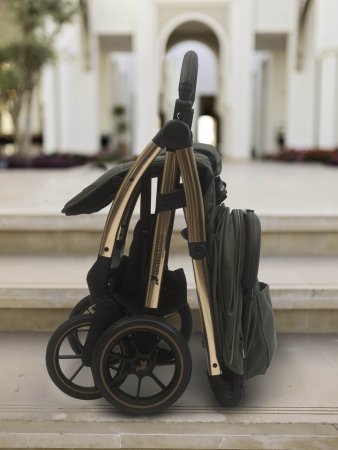LECLERC ratiņi BABY INFLUENCER XL, army green, LEC10010 