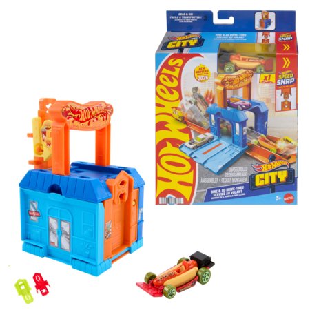 HOT WHEELS City Play and Go trase, asort., JHL43 