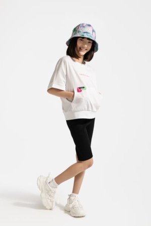 COCCODRILLO legingi INSIDE OCEAN GIRL JUNIOR, melns, WC5122502IGJ-021-164, 164 cm 