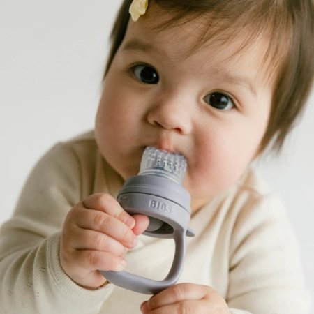 BIBS silikona barošanas pudelīte, Fossil grey 