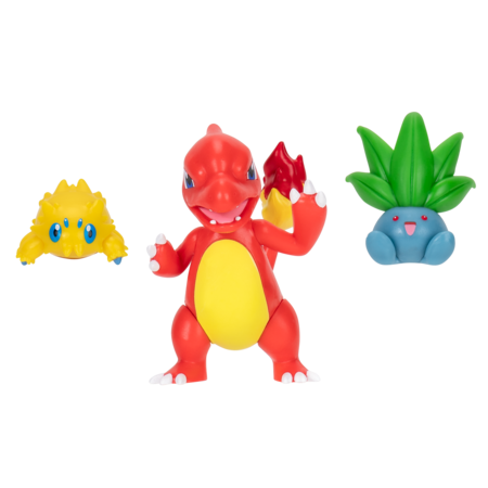 POKEMON Joltik, Oddish un Charmeleon darbības figūriņas, 3 gab., PKW3894 