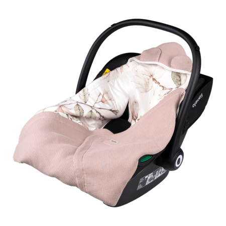 LIONELO auto sēdekļu pleds, Beige magnolia, LO-TRAVEL SWADDLE BLANKET 