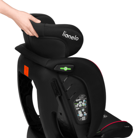 LIONELO autokrēsls AART I-SIZE, Black carbon red,  40-150 cm., LO-AART I-SIZE 