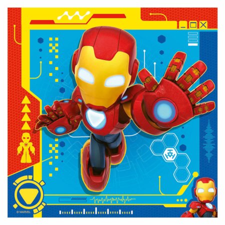 RAVENSBURGER bērnu puzle Iron Man & Friends, 3x49 gab., 12004192 