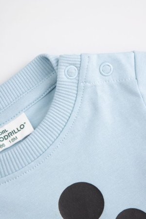 COCCODRILLO bodijs ar garām piedurknēm, zils, 