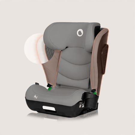 LIONELO autokrēsls NEAL I-SIZE, 100-150 cm., Grey concrete 