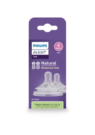 Philips Avent Natural Response pudeļu silikona knupīši, vidēja plūsma, 3+m, 2gab., SCY964/02 SCY964/02