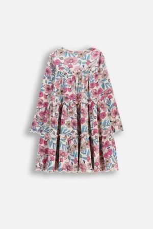 COCCODRILLO kleita ar garām piedurknēm, raiba, 