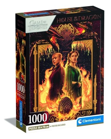 CLEMENTONI HOUSE OF THE DRAGON puzle, 1000 pcs., 39903 
