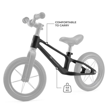 KINDERKRAFT līdzsvara velosipēds ETER, melns, KRETER00BLK0000 