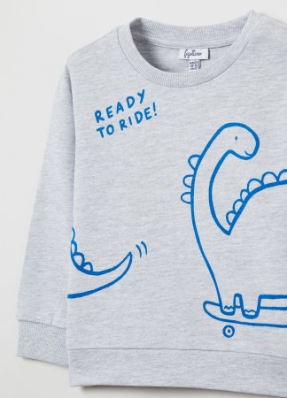 OVS BOY9-36M SWEATSHIRT 2M 30-36 GREY 001822056 001822056