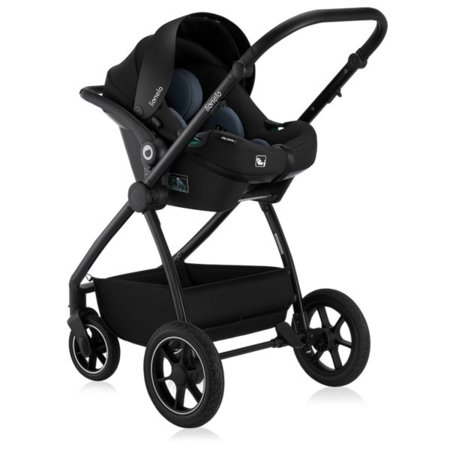 LIONELO universāls ratiņi MERIL 3in1, Black onyx 